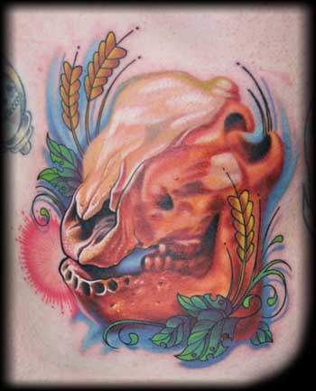 Looking for unique  Tattoos? Pig skull